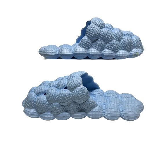 Golf Ball Massage Bubble Slides Slippers Sandals Women’s Size L (9/10) Baby Blue - Picture 3 of 10